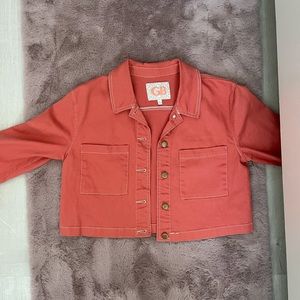 Coral GB cropped jacket